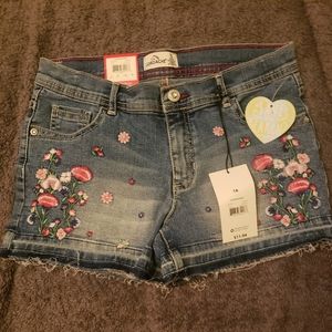 Girls jean shorts